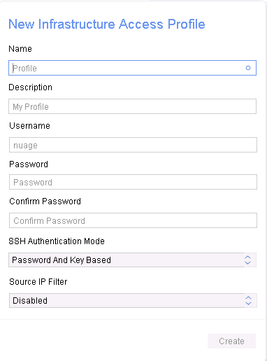 NSG access profile