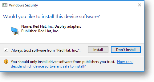 install redhat on windows 10