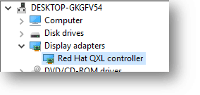Redhat QXL driver under windows 10