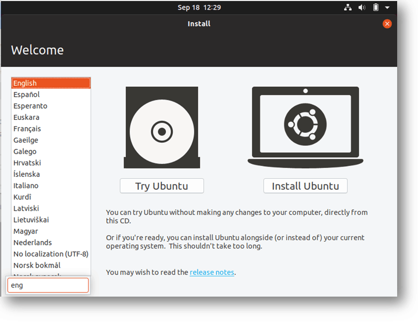 ubuntu vm install wizard