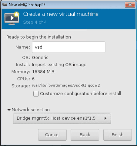 rename the VSD vm