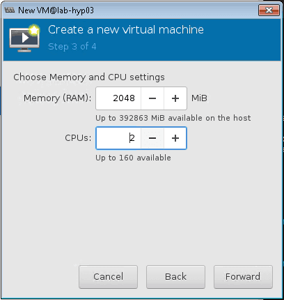 nuage NSG vm memory and cpu