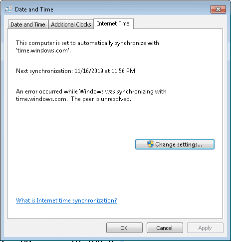 configure windows as NTP client