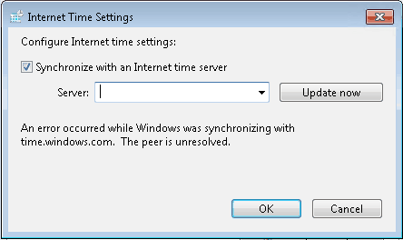 configure windows as NTP client