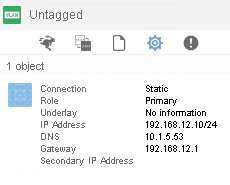 nuage nsg  WAN2 static IP configuration