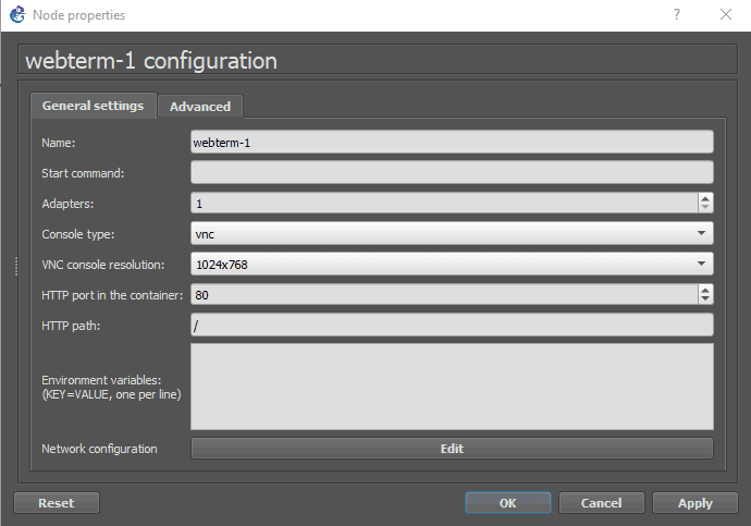 webterm configuration