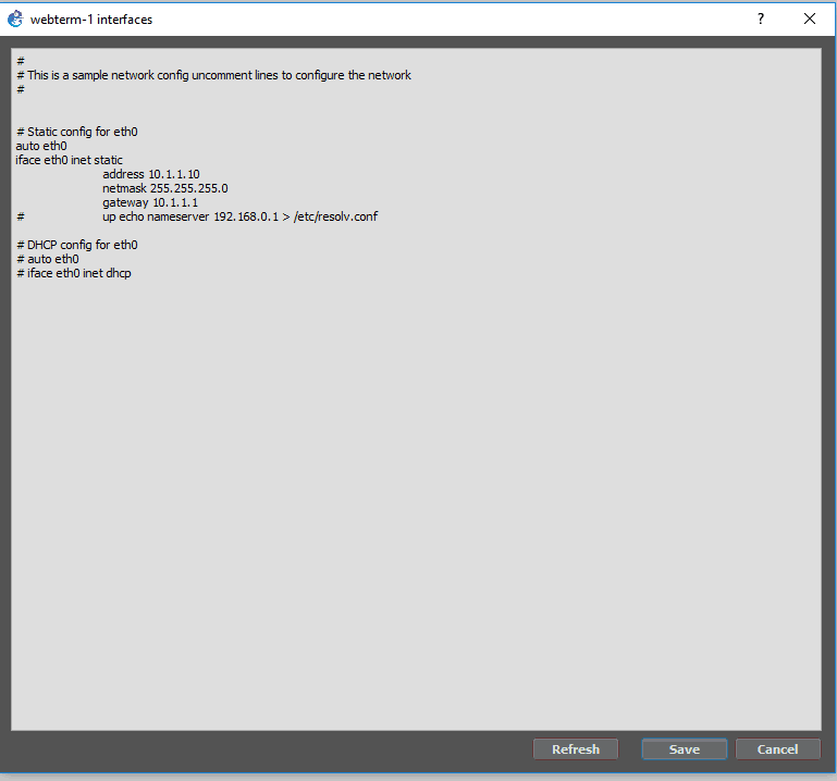 configure the end user machine to access the paloalto firewall gui in gns3