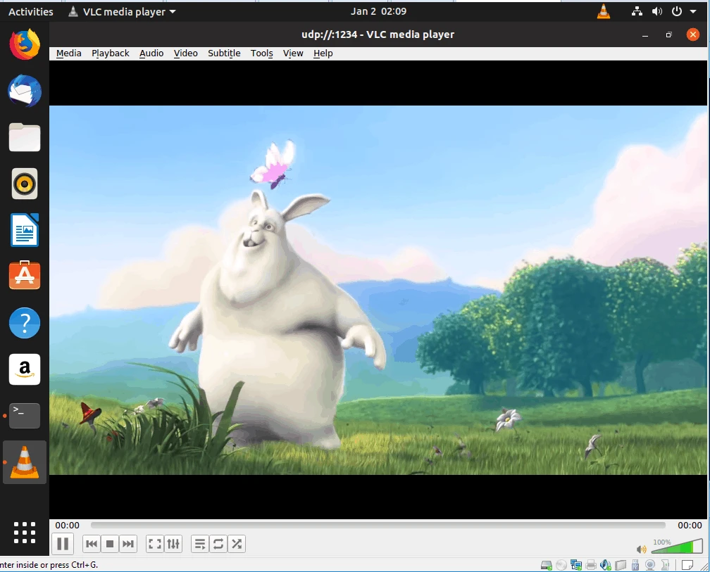 the VLC video started to play successfully now.