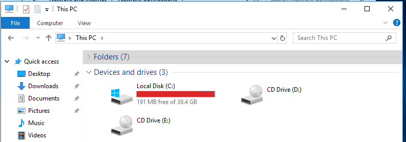 kvm increase windows disk size