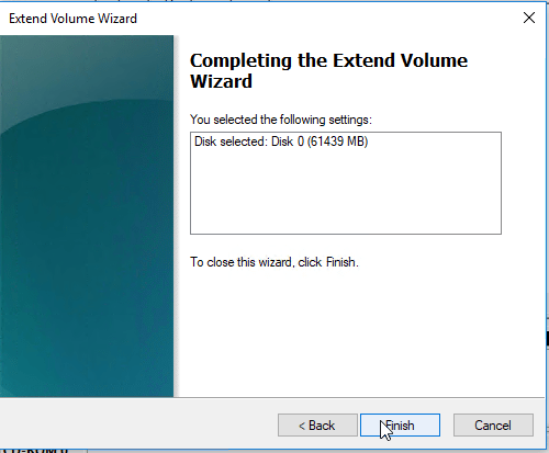 kvm windows disk partition resize