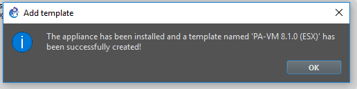 palo alto firewall successfully installed in gns3