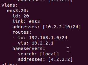 netplan default route