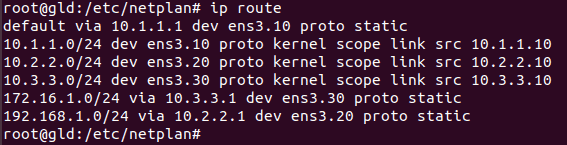 Netplan vlan routes