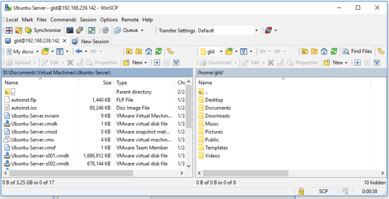 transfer files from virtualbox to host