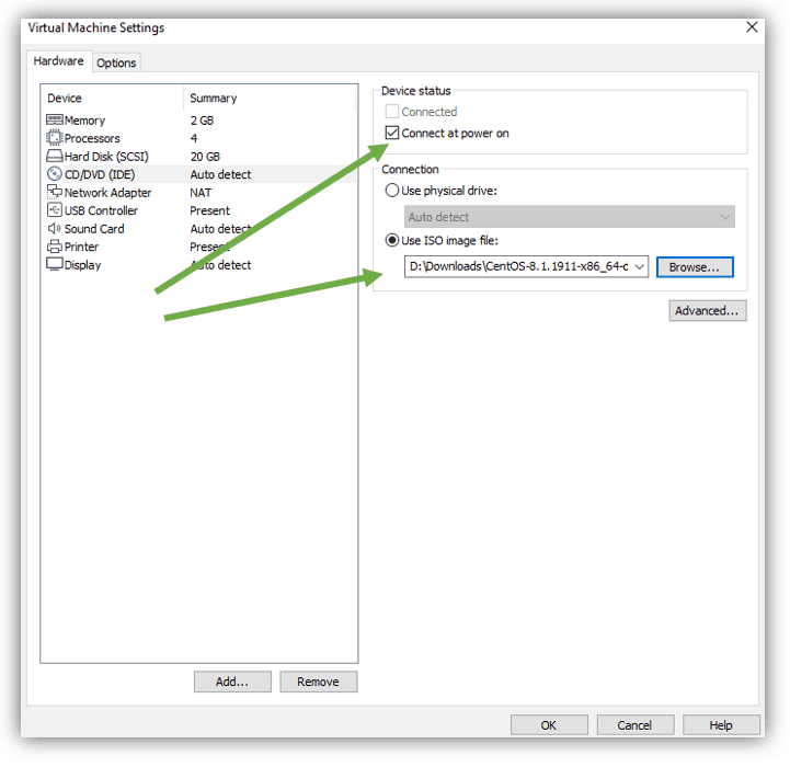 centos iso image for vmware workstation