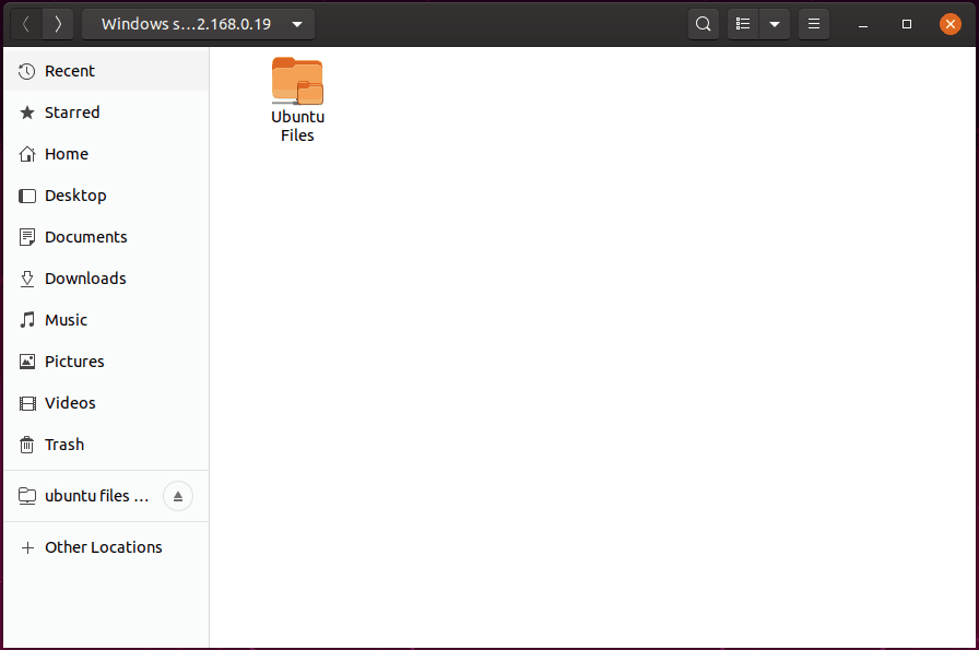 How to transfer files from windows to Ubuntu