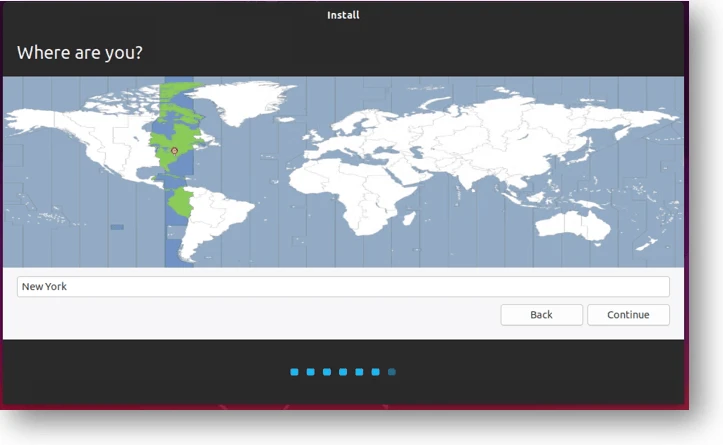 select the ubuntu kvm timezone