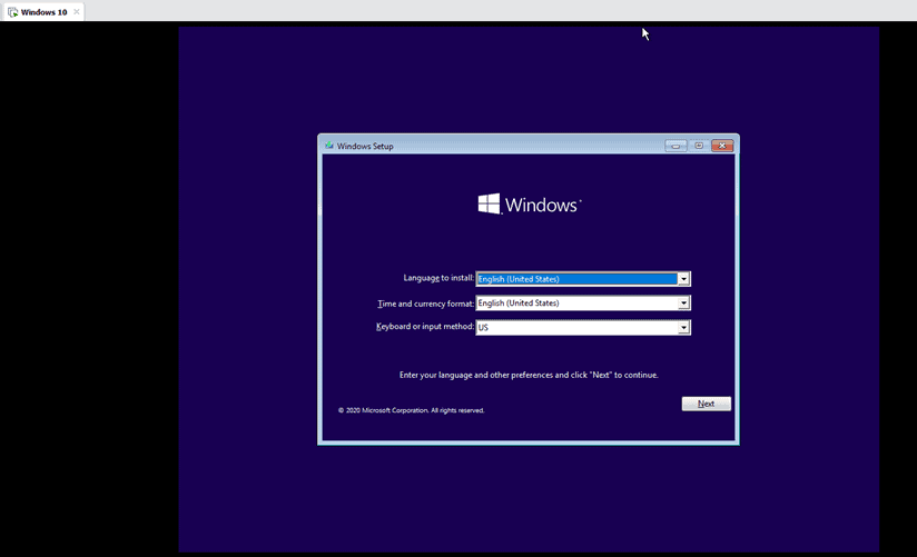 vmware fusion 7 tools installation with windows 10