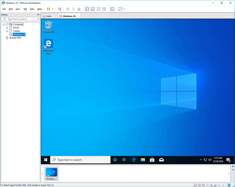 download windows 10 vmware workstation