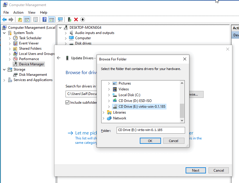 install virtio drivers windows