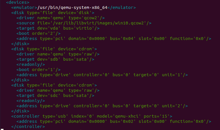 remove CDROM from the KVM vm