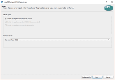 checkpoint firewall image for gns3