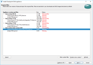 checkpoint firewall image for gns3