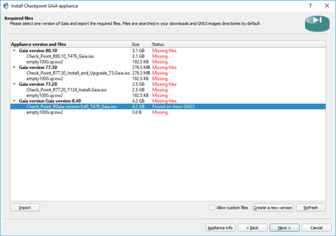 checkpoint firewall gns3