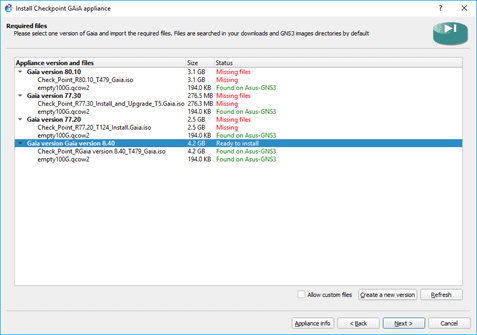 checkpoint firewall gns3