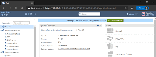 checkpoint firewall smart console