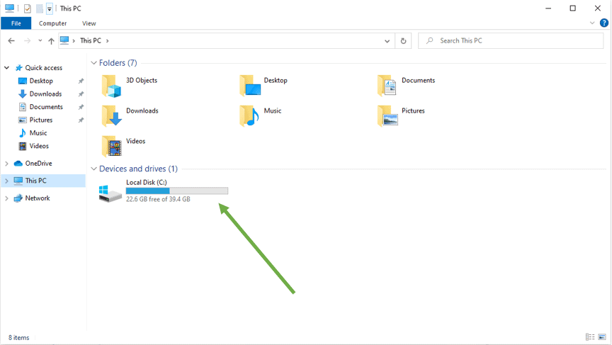 unallocated partition to c drive