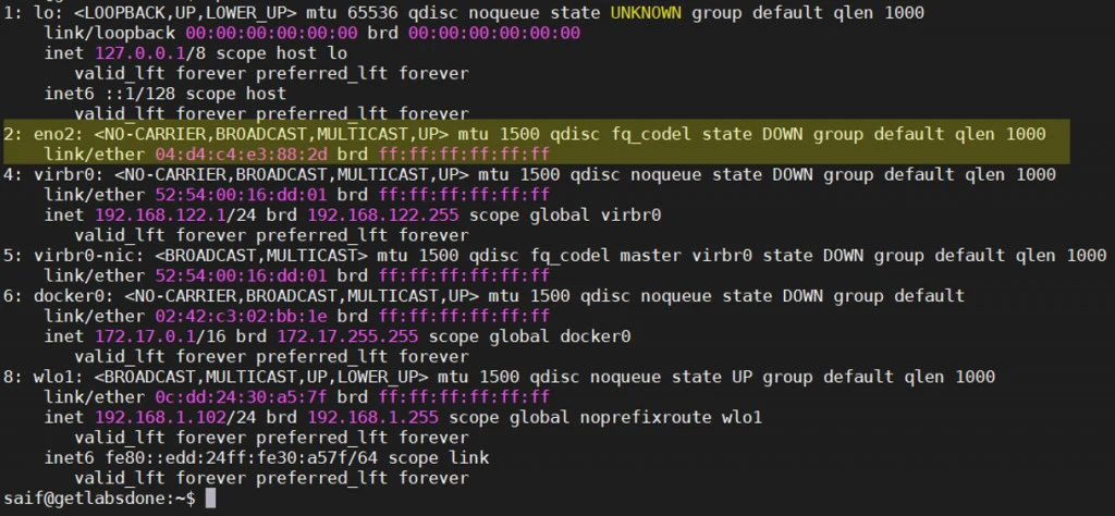 	
ubuntu set static ip wired command line

