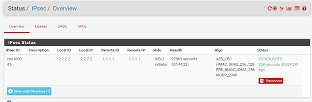 palo alto pfsense ipsec