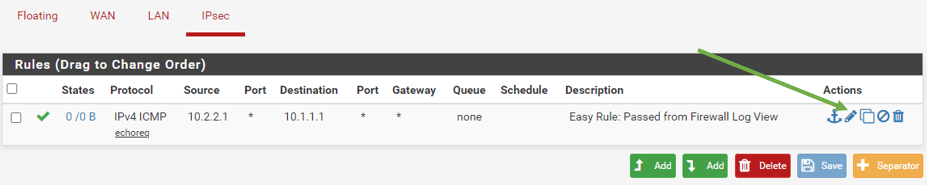 Pfsense allow ipsec traffic