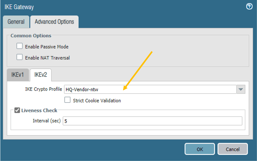 ipsec between pfsense and palo alto