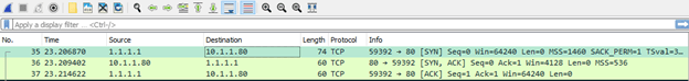 port forwarding traffic on pfSense with wireshark.