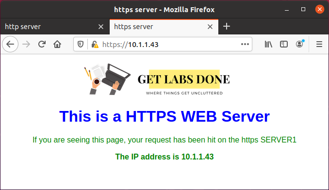 Verify the Port connectivity for https ( 443) traffic