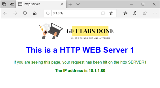 verified the port 80 connectivity and it is working.