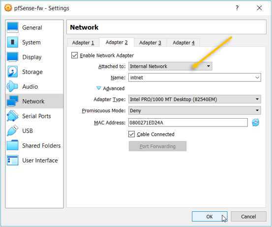 pfsense vbox pfsense vbox