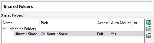 virtualbox shared folder mount point