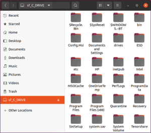 virtualbox ubuntu shared folder