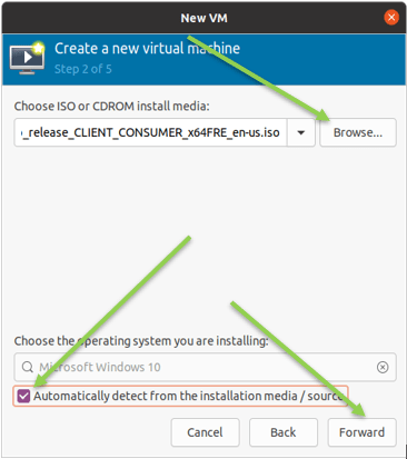 choose windows 11 iso in KVM for windows 11 installation.