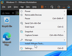 vmware workstation 11 update tools