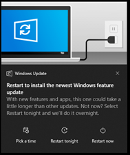 restart to upgrade from windows 10 to 11