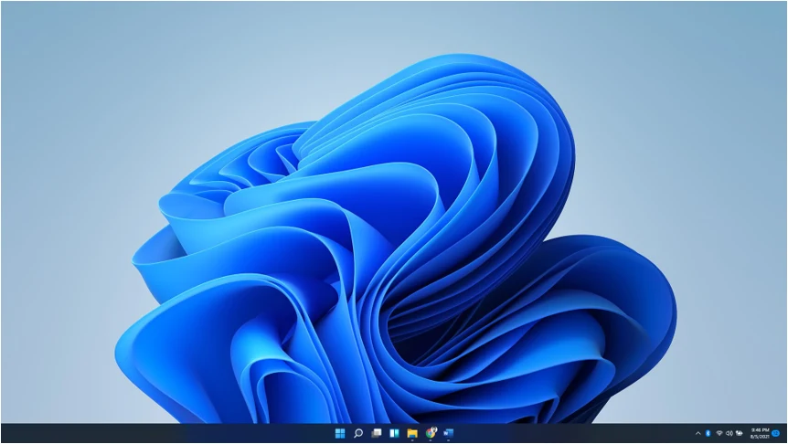 windows 11 desktop after the upgrade