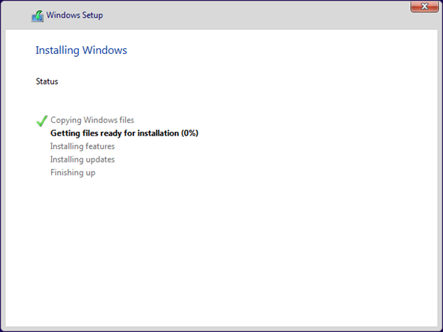 windows 11 installation process in VirtualBox