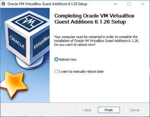 VirtualBox guest additions on windows 11 installation completed.