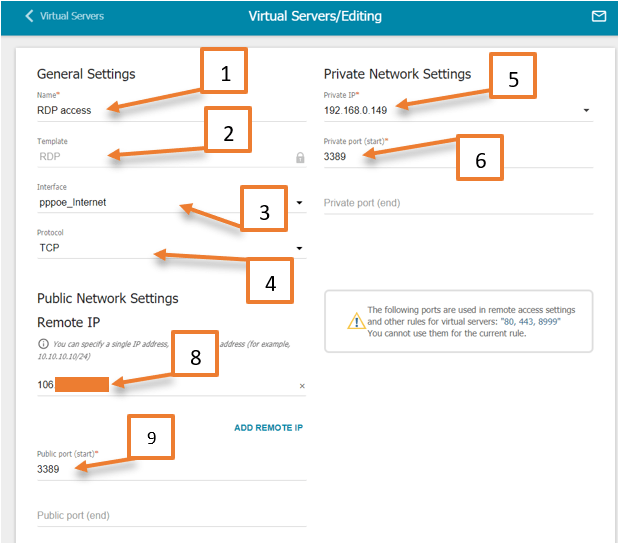 rdp port forwarding on a router