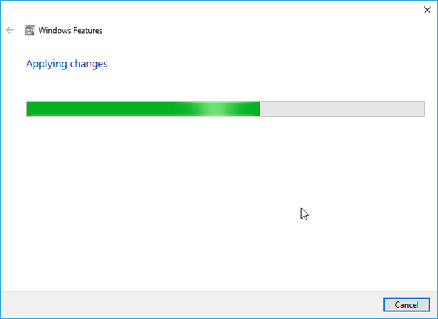applying the hyper-v settings