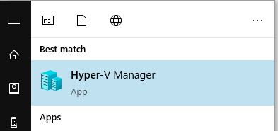 open hyper-v